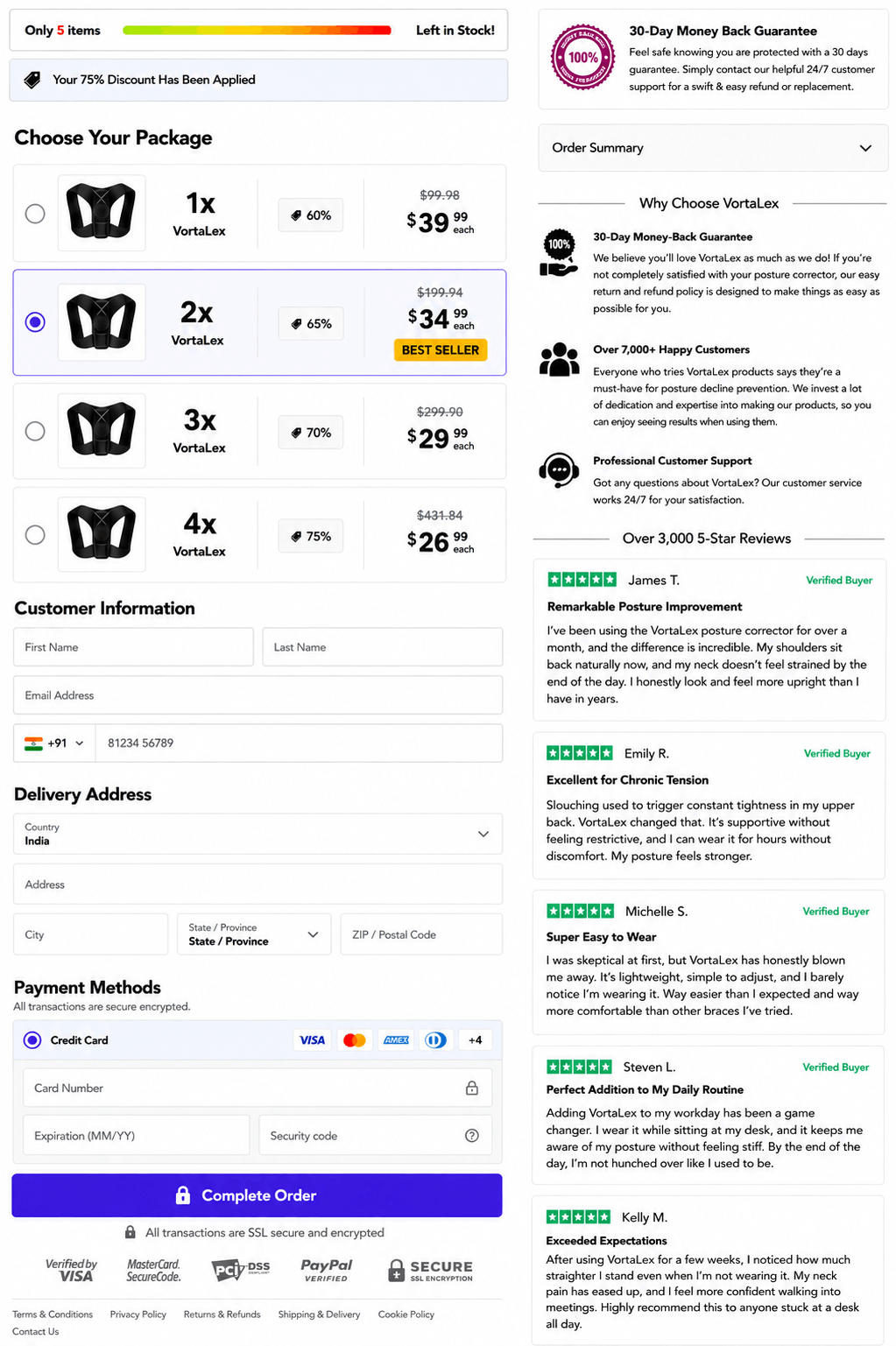 vortalex posture corrector order now